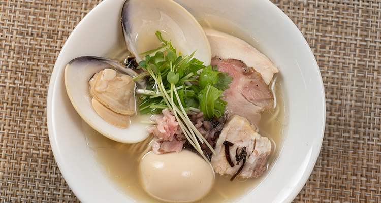 地蛤を使った淡麗ラーメン